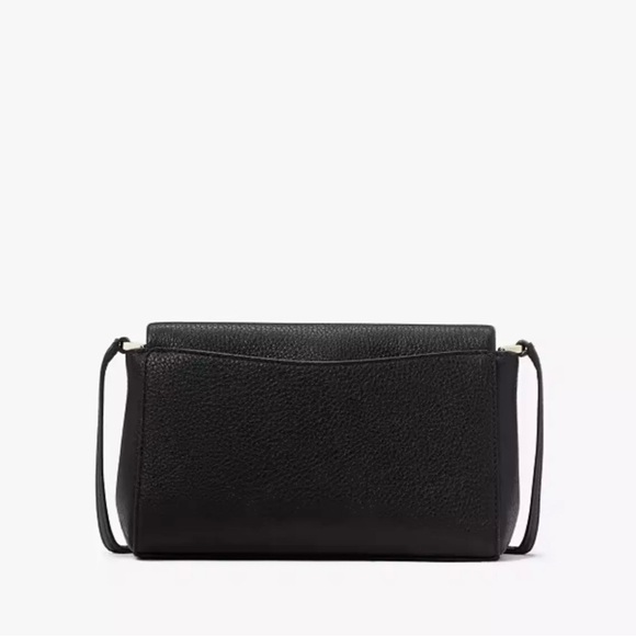 Kate Spade New York Leila Mini Zip Black Pebble Leather Crossbody - Picture 4 of 5